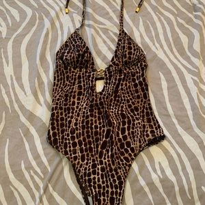 Micheal Kors leopard one piece swimsuit